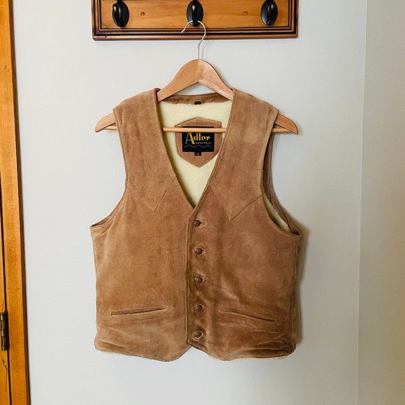Adler Leather Suede Warm Vest - Picture 1 of 6